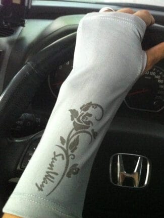 כפפות שמש Sun Gloves כפפות שמש לנהיגה בצבע אפור